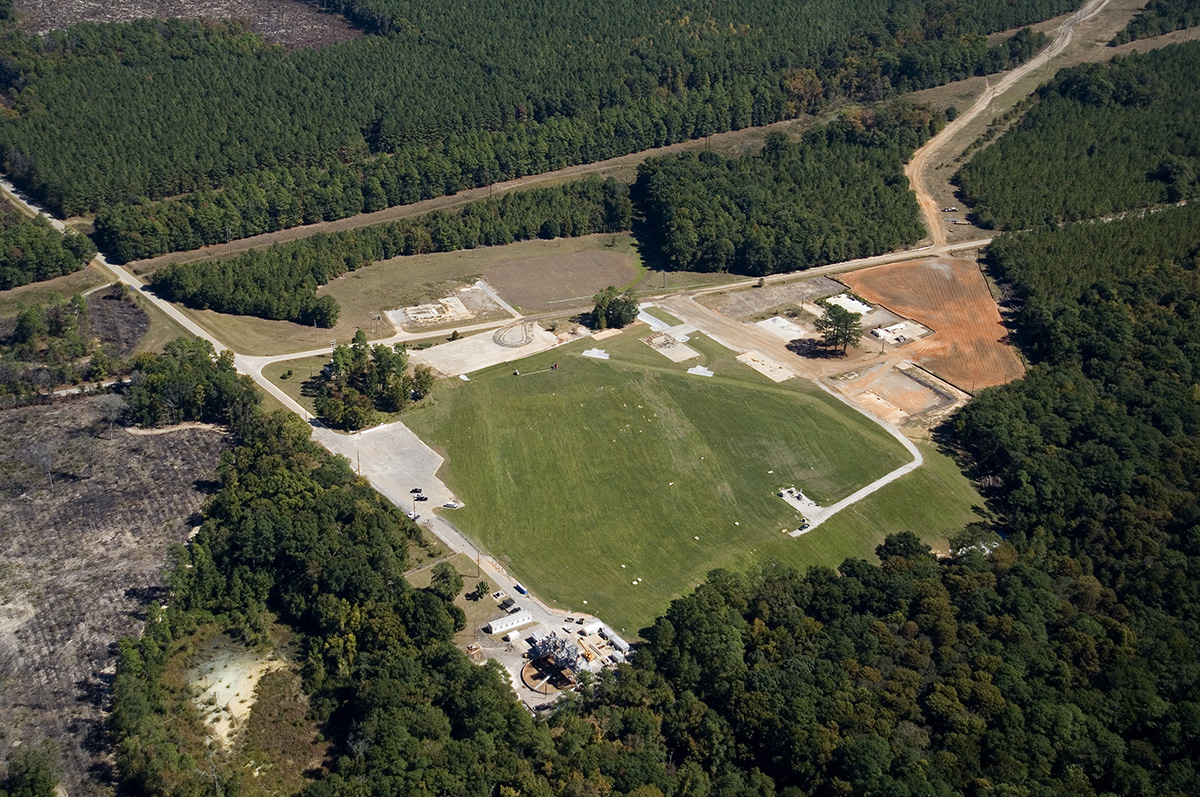 Aerial view of T Area after its final closure in 2006
