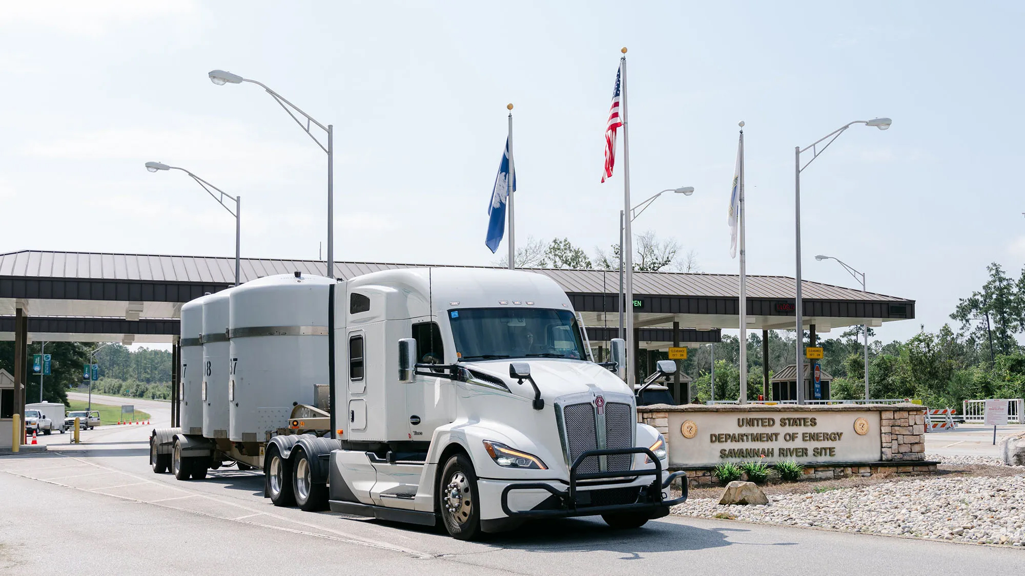 Shipment leaving the Savannah River Site