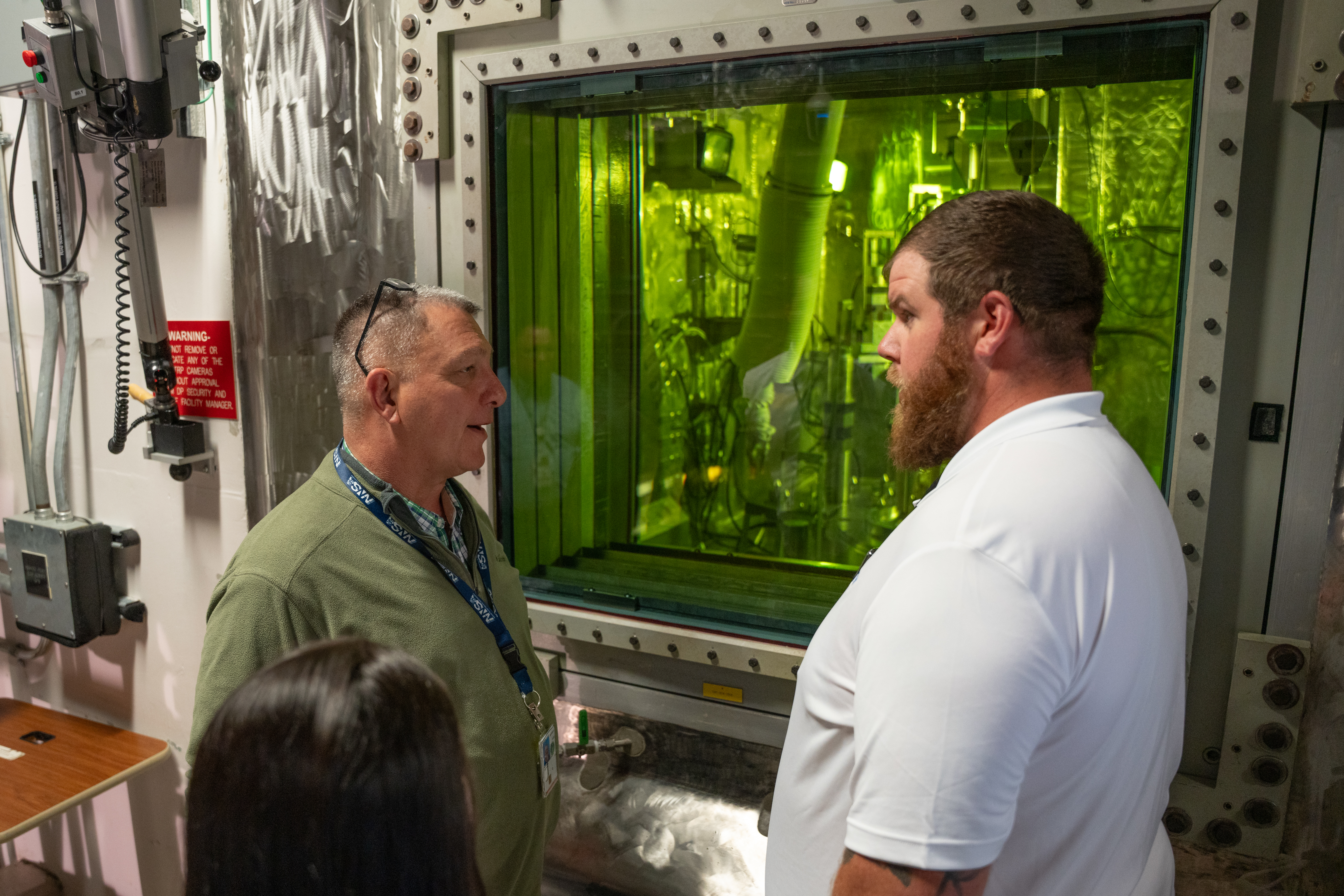 NNSA Principal Deputy Administrator Scott Pappano, left, visited the Savannah River Tritium Enterprise's Tritium Extraction Facility, where he gained valuable insights into the extraction process—a vital component of the mission to supply tritium to the Department of War.