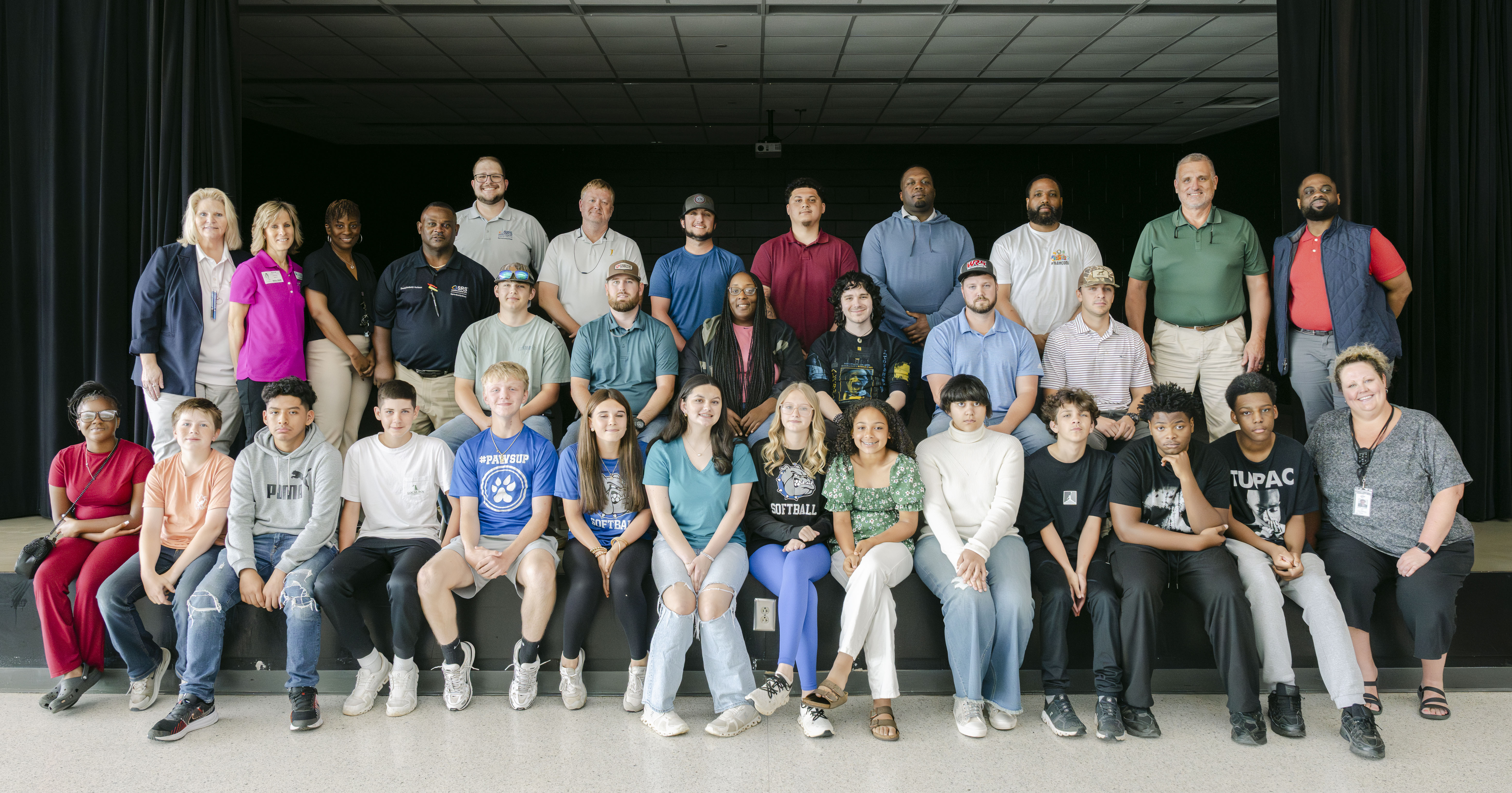 The SRNS Education Outreach Program STEM Pals reveal with nuclear operators from the SRS Apprenticeship Program and Jackson STEM Middle School students.